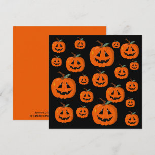 Illustrativ konst happy halloween Jack o lantern Kort
