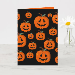 Illustrativ konst happy halloween Jack o lantern Kort