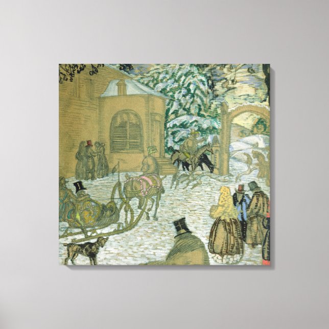 Illustraton for "Dubrovsky", av Alexander Pushkin Canvastryck (Framsida)