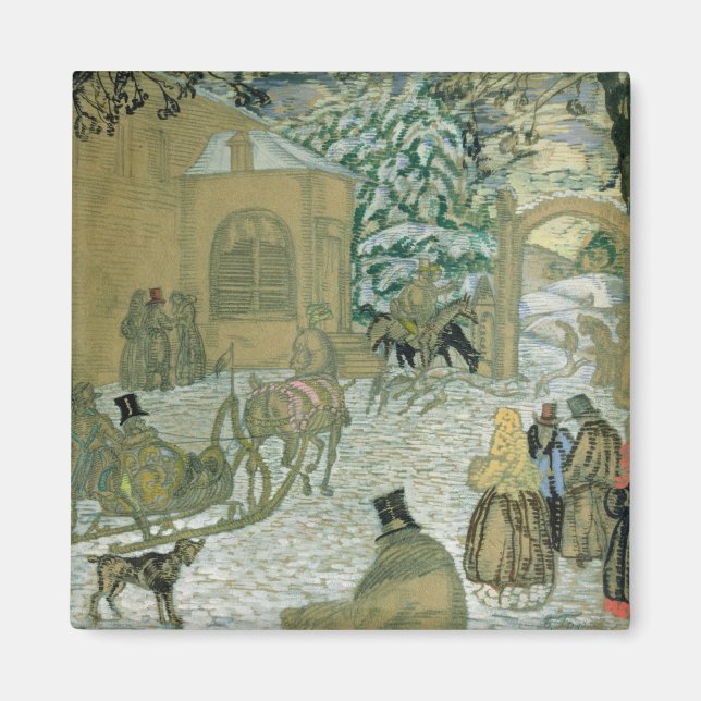 Illustraton for "Dubrovsky", av Alexander Pushkin Magnet (Framsidan)