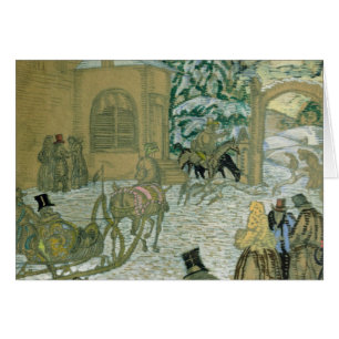 Illustraton för "Dubrovsky", vid Alexander Pushki Hälsningskort