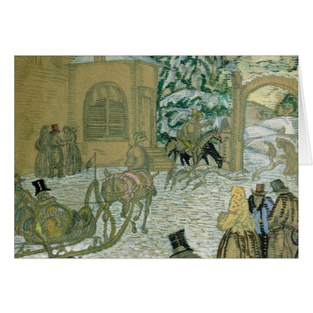 Illustraton för "Dubrovsky", vid Alexander Pushkin Hälsningskort (Framsidan Horizontal)