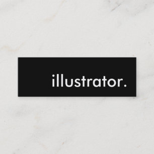 illustratör. mini visitkort