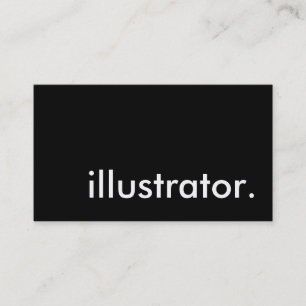 illustratör. visitkort
