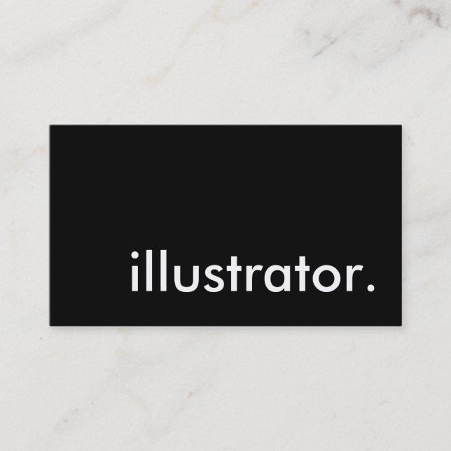 illustratör. visitkort (Framsida)