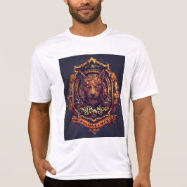 illustrera en geometrisk lejon t shirt