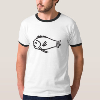 Illustrerad död fiskutslagsplats t shirt
