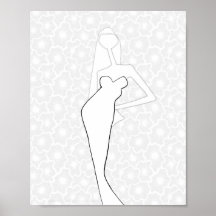 Illustrerad färgsida för Mode Bröllop-färgning