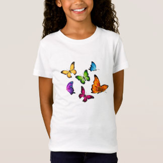 Illustrerad fjärilsfjäril t shirt