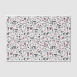 Illustrerad Frimärke för julbrev