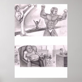 Illustrerad jämförelse mellan fysisk och sed poster