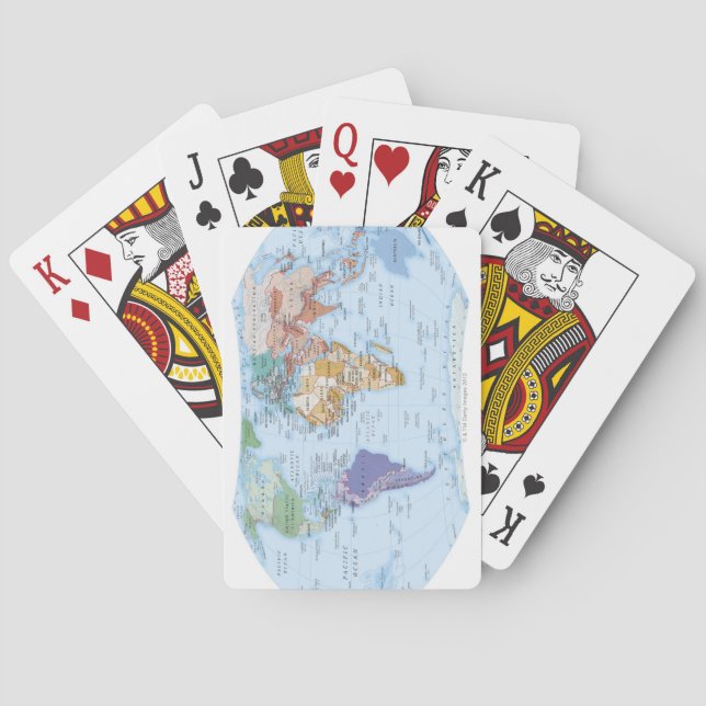 Illustrerad Karta 4 Casinokort (Baksidan)