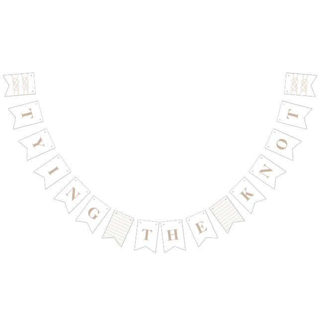 Illustrerad knutgirlangbanner - Tan Vimplar (Alla)