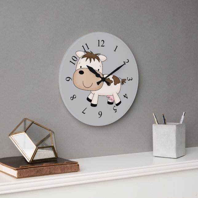 Illustrerad kodesign stor klocka (Kontor)