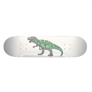 Illustrerad konst för T-Rex Dinosaur klotter Skateboard Bräda 21,5 Cm
