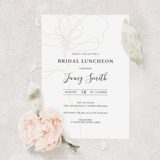 Illustrerad lunchinbjudan till möhippa av konturte inbjudningar (Skapare uppladdad)