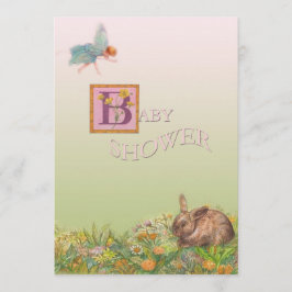 Illustrerad MAGICAL INBJUDAN för BABY SHOWER