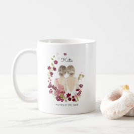 Illustrerad Mor till Bruden | Monogram Kaffemugg