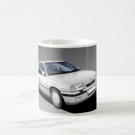 Illustrerad mugg för Vauxhall Astra GTE-klassiker