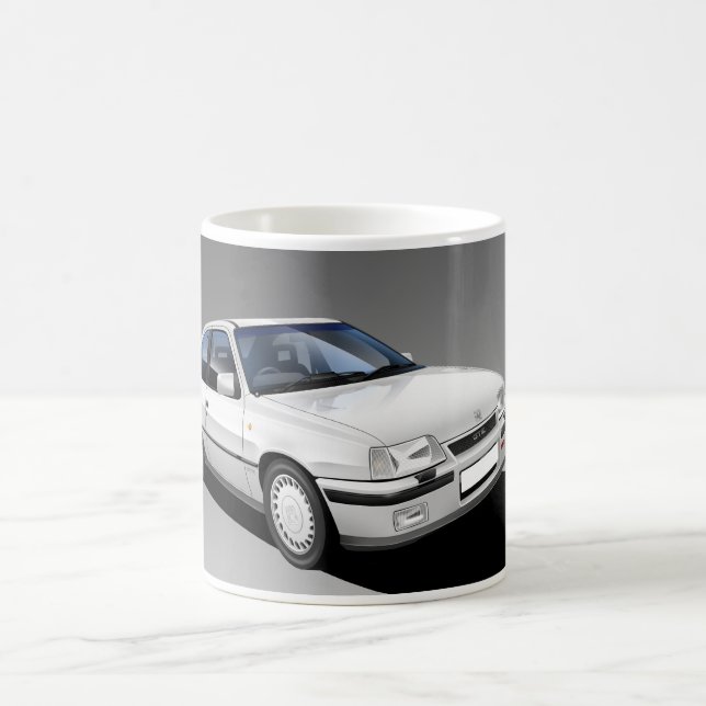 Illustrerad mugg för Vauxhall Astra GTE-klassiker (Center)