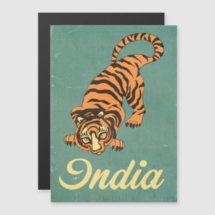 Illustrerad rese karta över Indien