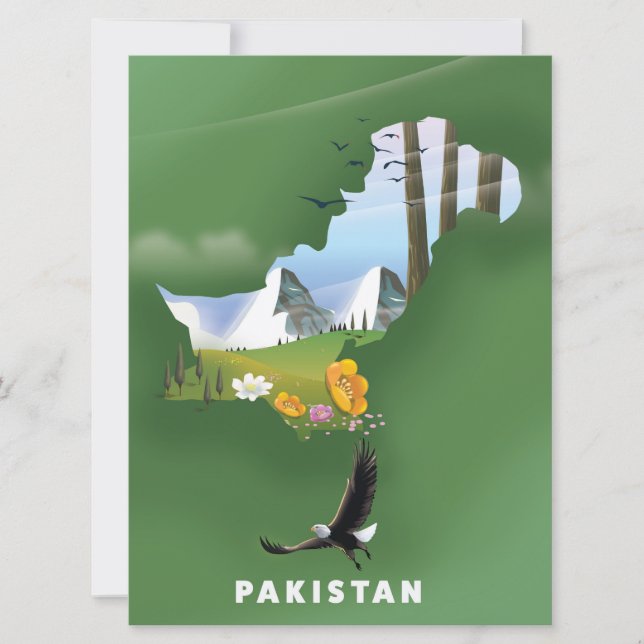Illustrerad resehandbok för Pakistan. Inbjudningar (Framsida)