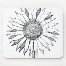 Illustrerad solros