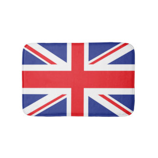 Illustrerad version av den brittiska flagga badrumsmatta