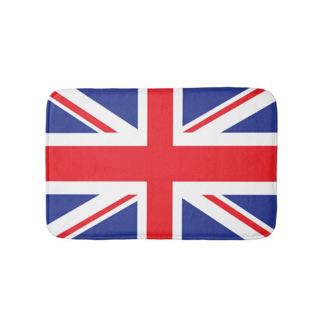Illustrerad version av den brittiska flagga badrumsmatta (Framsidan)