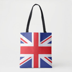 Illustrerad version av den brittiska flagga tygkasse