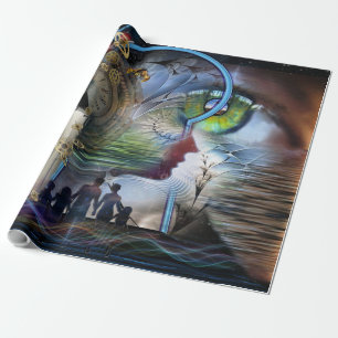 Illustrerad visionär grafik presentpapper