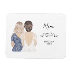 Illustrerad Will you be my bridesmaid magnet