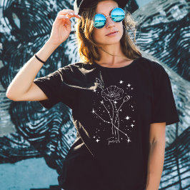 Illustrerad zodiac T-Shirt för kvinnor