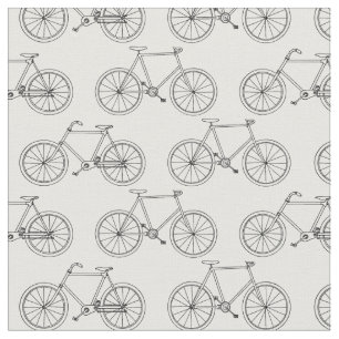 Illustrerade cykelkonturer i Mönster Tyg
