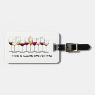 Illustrerade vinexponeringsglas med vin bagagebricka