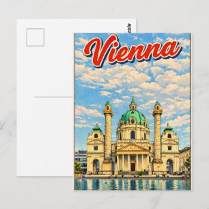 Illustrerade Wien stad Österrike presenter Vykort