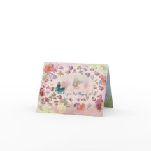 Illustrerat fjäril- och botaniskt anteckningskort