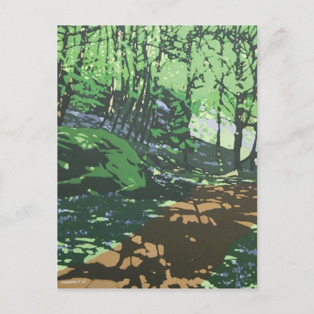 Illustrerat konstbrevkort vykort (Framsida)