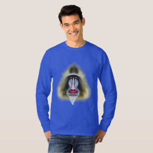 Illustrerat porträtt av den Mandrill monkey.en T Shirt