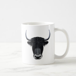 Illustrerat porträtt av inhemska yak. kaffemugg