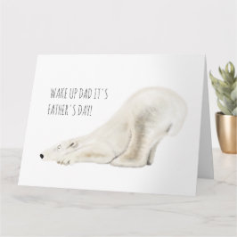 Illustrerat stötfångare med stor Polar, Fars dag-k Kort