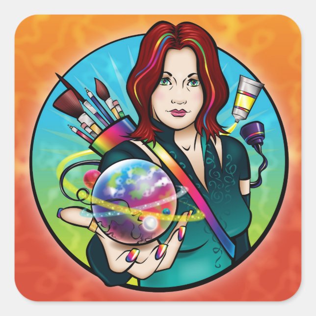 ILLUSTRIA FYRKANTIGT KLISTERMÄRKE (Framsida)