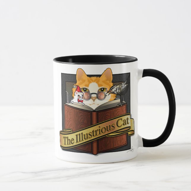 Illustrous Art nouveau Cat Mugg (Höger)