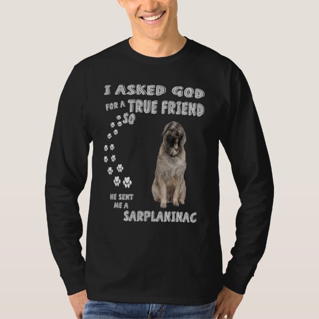 Illyrian Shepherd Hund Pappa Costume Cute Sarplan T Shirt (Framsida)