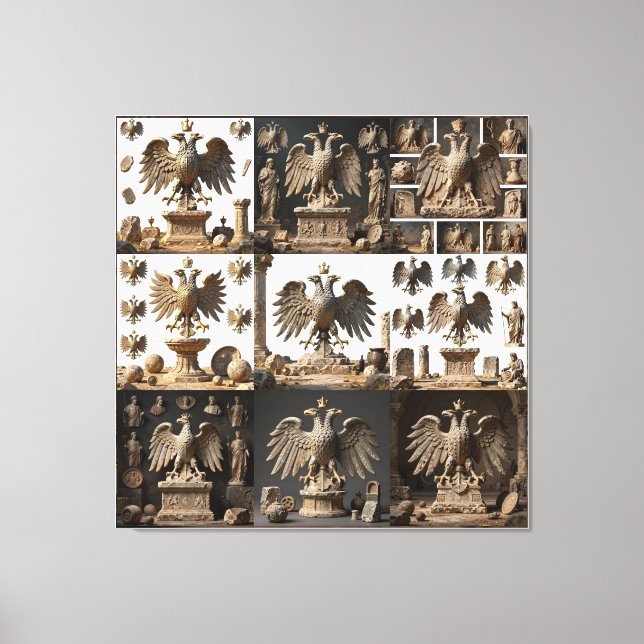 IllyrianAltarRelicsSacredEagleArtBundle IX HERSYM  Canvastryck (Framsida)