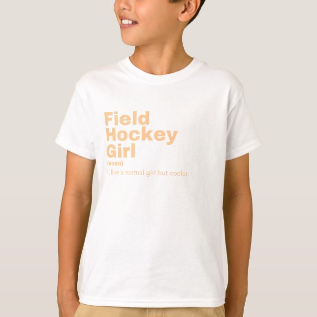 ilm Girl - Fält Hockey T Shirt (Framsida)