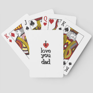 ILove dig pappa | Klassiska uppspelningskort Casinokort
