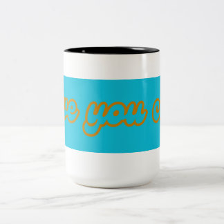 ilove kaffe Två-Tonad mugg
