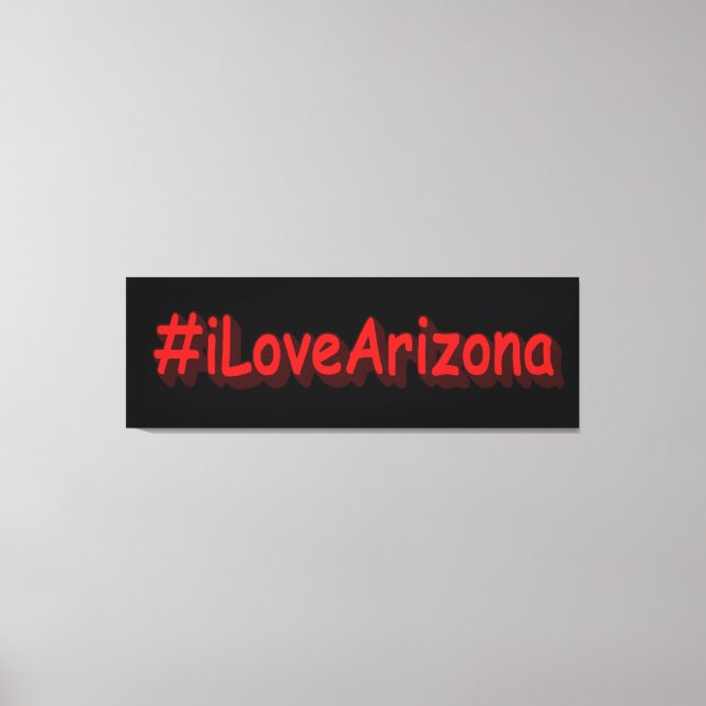 "#iLoveArizona " Cute Design. Köp nu Canvastryck (Framsida)