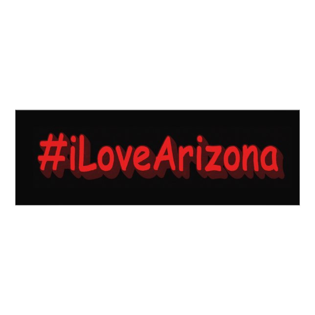 "#iLoveArizona " Cute Design. Köp nu Fototryck (Framsidan)